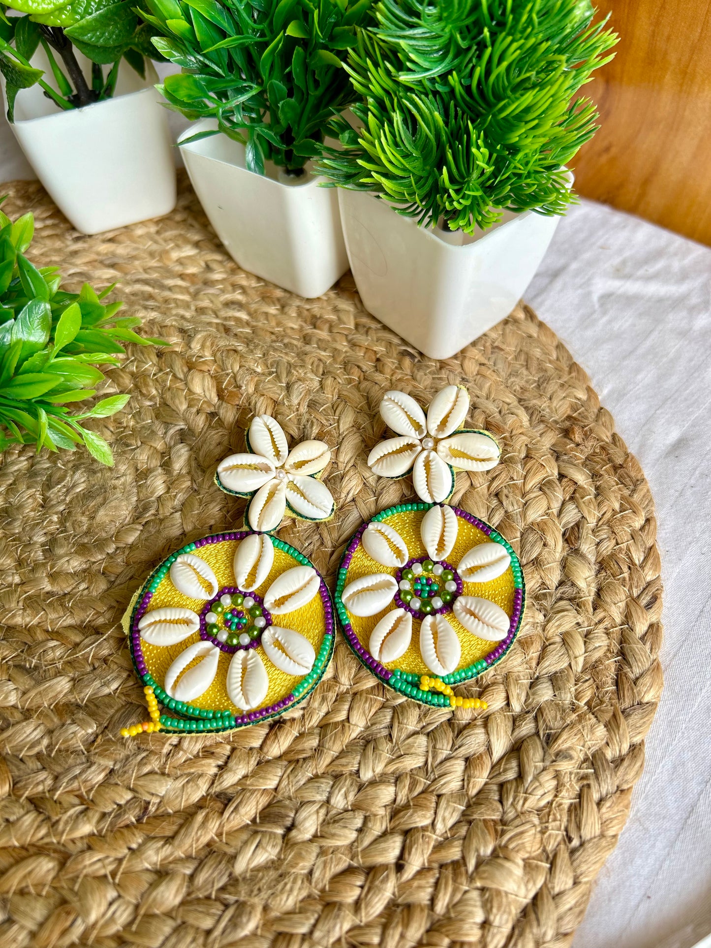 Chakri handmade beaded earrings