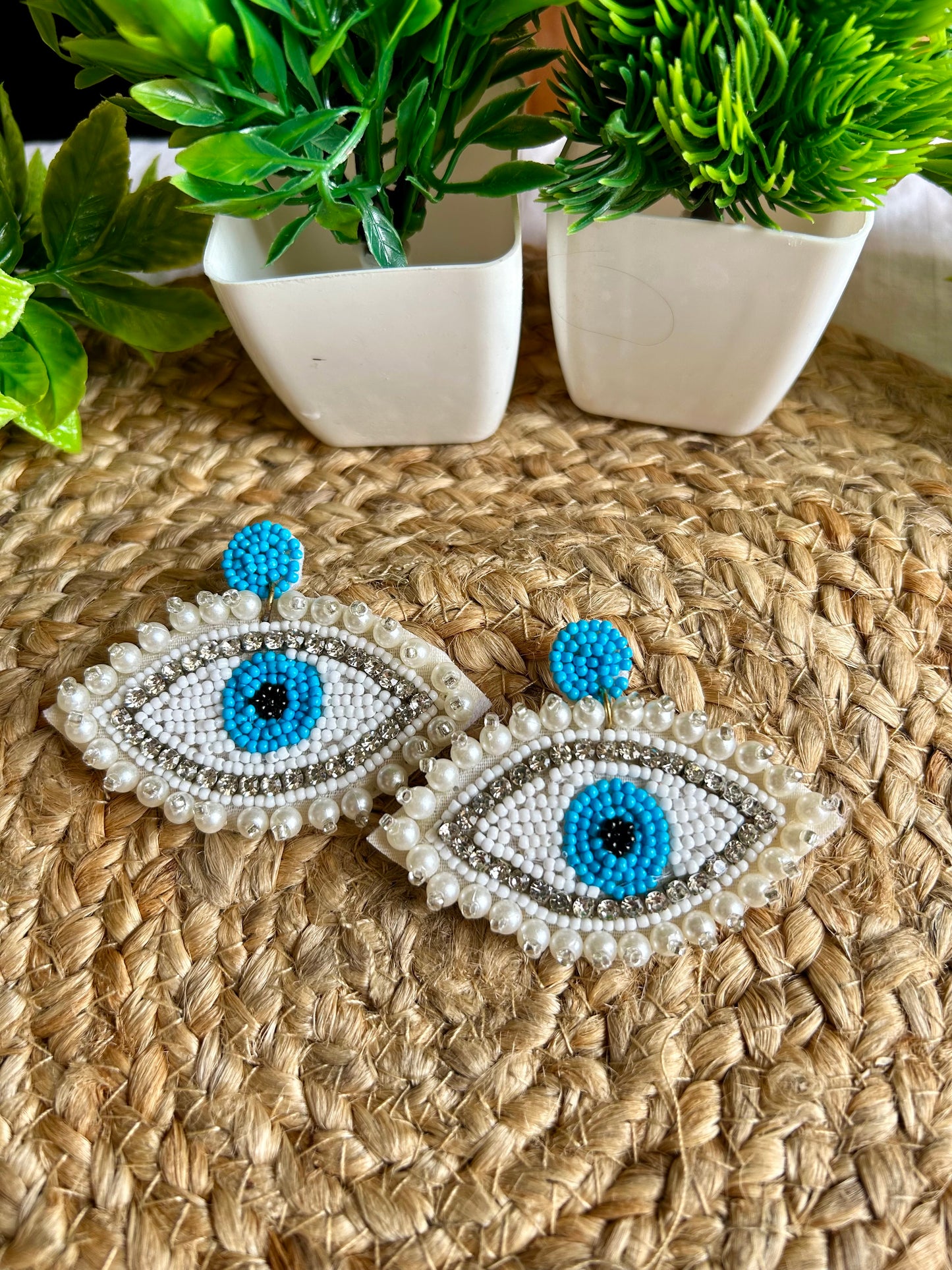 Nazarbattu 2.0 handmade beaded earrings