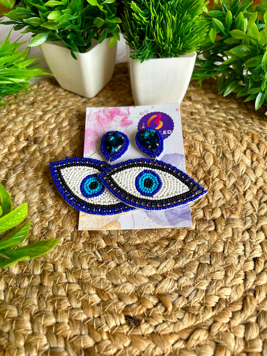 Nazarbattu handmade beaded earrings