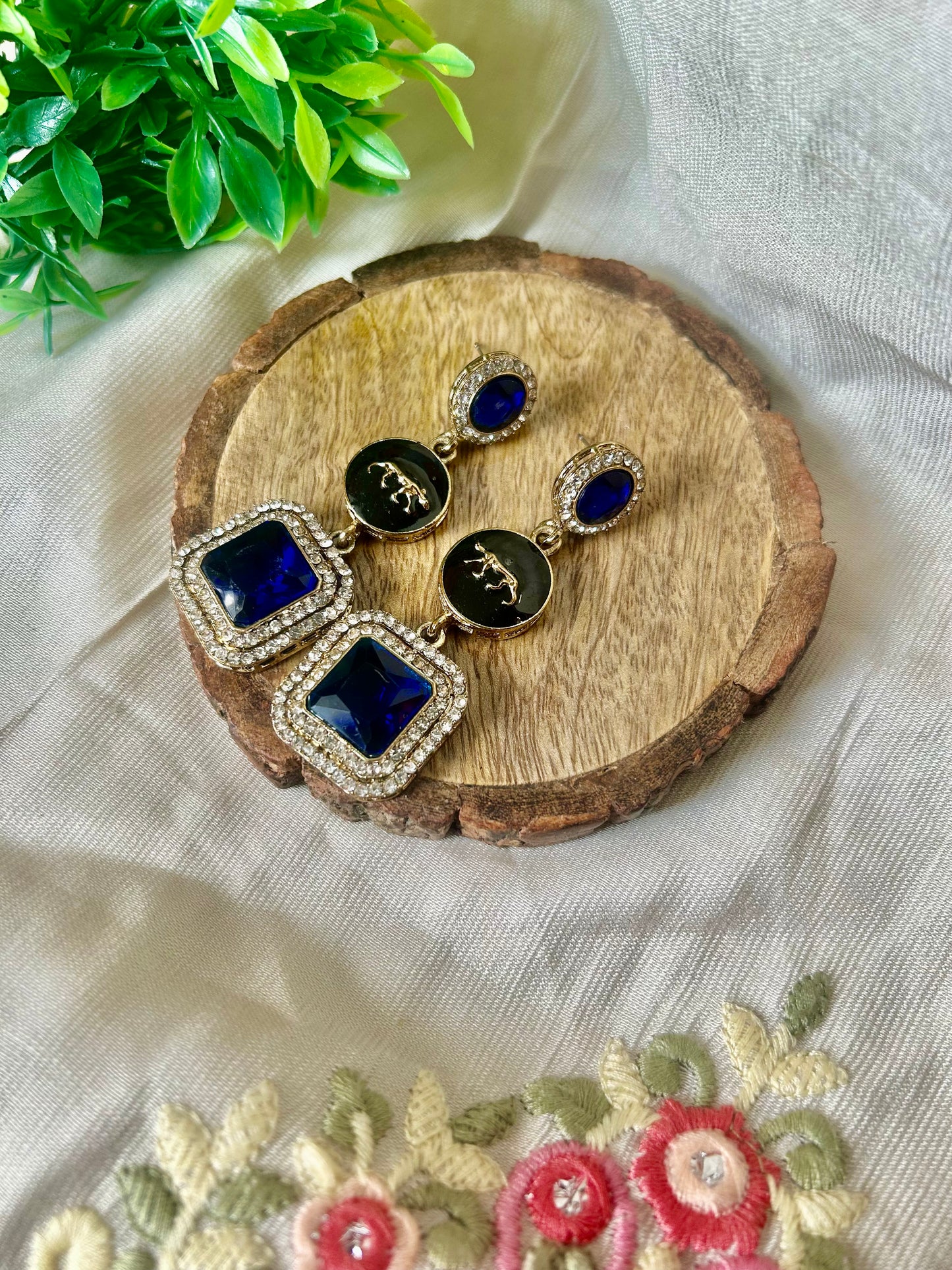 Sabyasachi earrings in blue