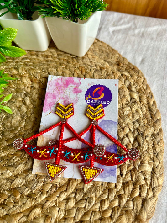 Teer kamaan handmade beaded earrings