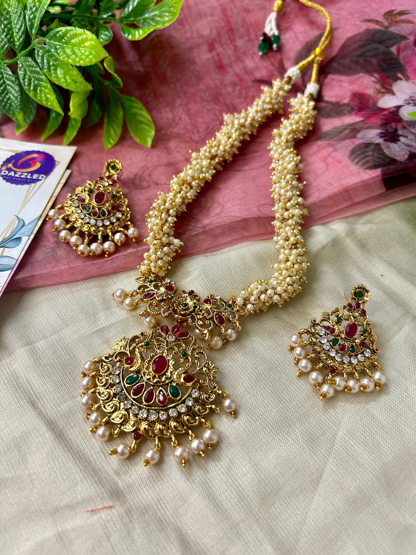 Raani haar with earrings