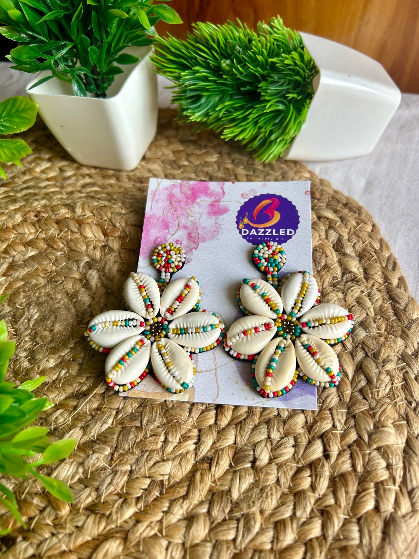 Shubharambh handmade beaded earrings