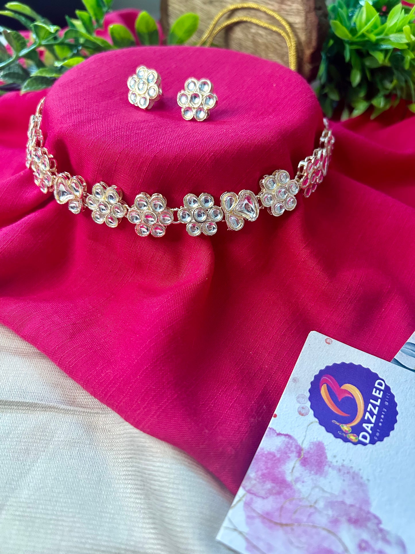 Phool choker necklace