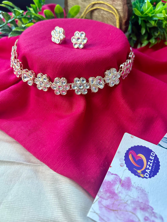 Phool choker necklace