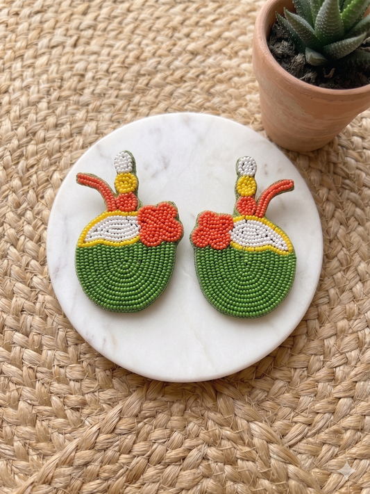 Nariyal Pani Beaded Earrings